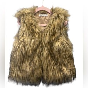 Faux fur vest